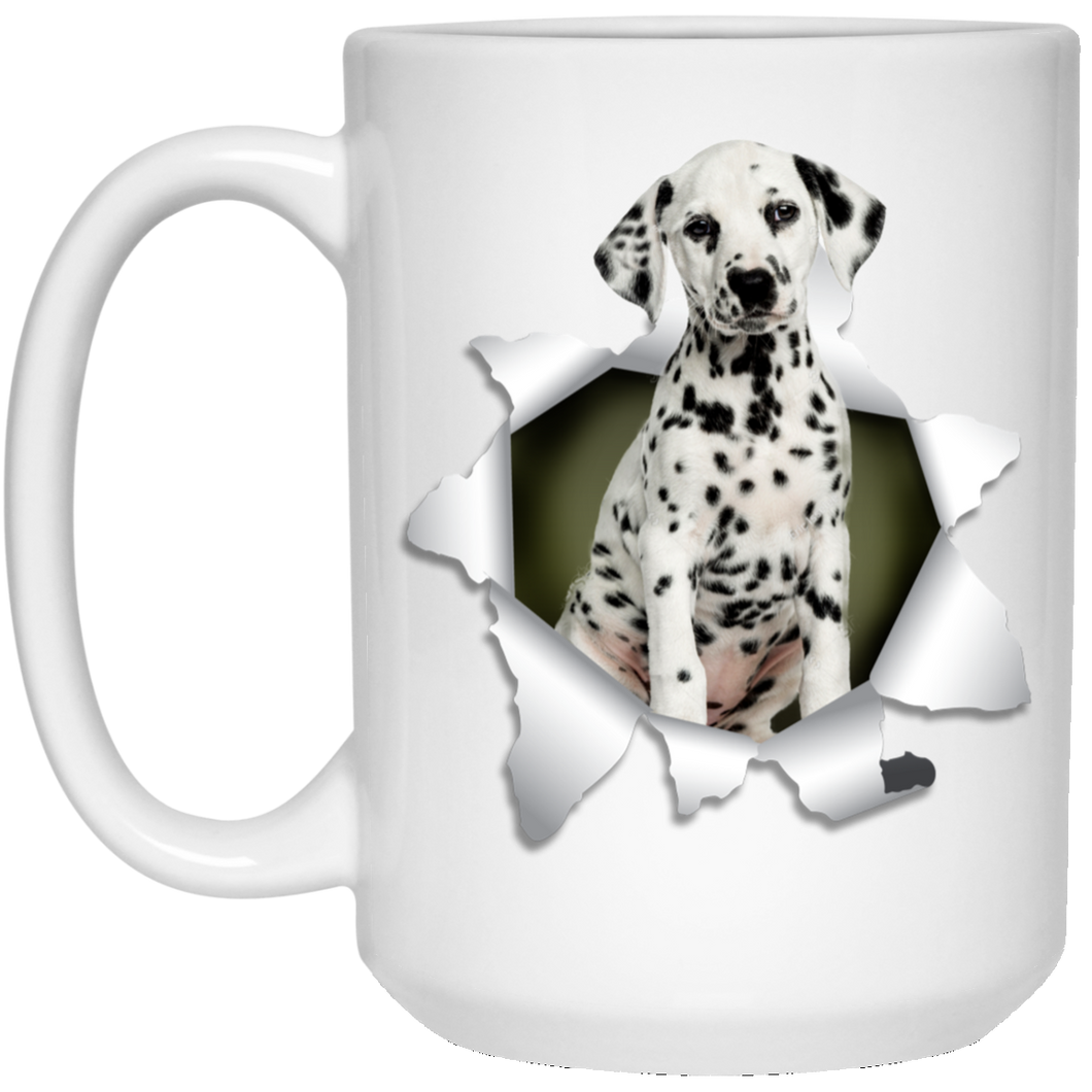 DALMATIAN 3D 15 oz. White Mug