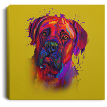 Load image into Gallery viewer, Hand Painted Bullmastiff Square Canvas .75in Frame