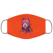 Load image into Gallery viewer, Hand painted pitbull human Face Mask