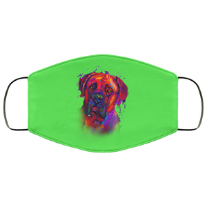 Hand painted Bullmastiff human Face Mask