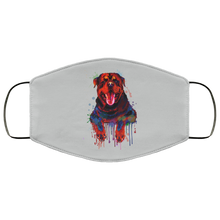 Load image into Gallery viewer, Hand painted rottweiler human Face Mask
