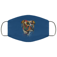 Load image into Gallery viewer, Hand painted pitbull human Face Mask