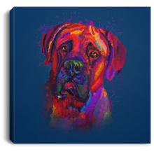 Load image into Gallery viewer, Hand Painted Bullmastiff Square Canvas .75in Frame