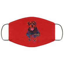 Load image into Gallery viewer, Hand painted rottweiler human Face Mask