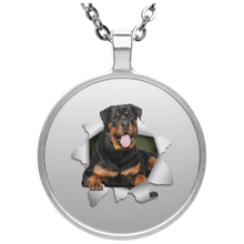 Load image into Gallery viewer, ROTTWEILER 3D Circle Necklace