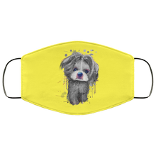 Load image into Gallery viewer, Hand painted 	Shih Tzu human Face Mask