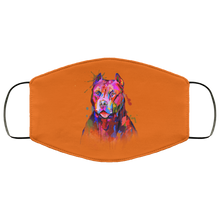 Load image into Gallery viewer, Hand painted pitbull human Face Mask