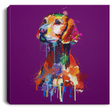 Load image into Gallery viewer, Hand Painted Vizsla Square Canvas .75in Frame