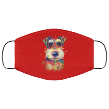 Load image into Gallery viewer, Hand painted Schnauzer human Face Mask