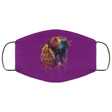 Load image into Gallery viewer, Hand painted cocker spaniel human Face Mask