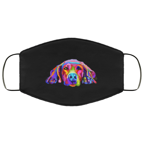 Hand painted weimaraners Human Face Mask