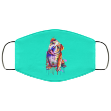 Load image into Gallery viewer, Hand painted Bull Dog human Face Mask