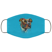 Load image into Gallery viewer, Hand painted pitbull human Face Mask