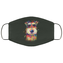 Load image into Gallery viewer, Hand painted Schnauzer human Face Mask