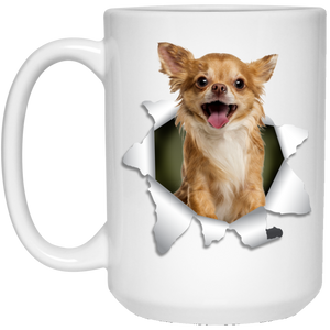 CHIHUAHUA 3D 15 oz. White Mug