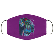 Load image into Gallery viewer, Hand painted Schnauzer human Face Mask