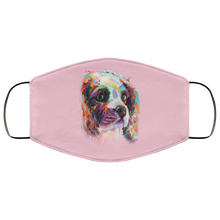 Load image into Gallery viewer, Hand painted cavalier human Face Mask