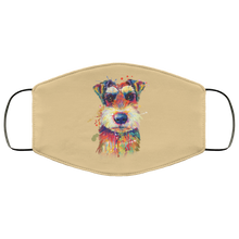 Load image into Gallery viewer, Hand painted Schnauzer human Face Mask