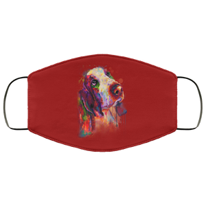 Hand painted bassethound human Face Mask