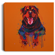 Load image into Gallery viewer, Hand Painted Rottweiler Square Canvas .75in Frame