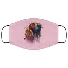 Load image into Gallery viewer, Hand painted cocker spaniel human Face Mask