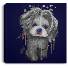 Load image into Gallery viewer, Hand Painted Shih Tzu Square Canvas .75in Frame