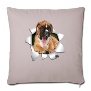 BOXER Throw Pillow Cover 17.5” x 17.5”