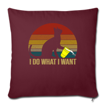Load image into Gallery viewer, I DO WHAT I WANT Throw Pillow Cover 17.5” x 17.5”