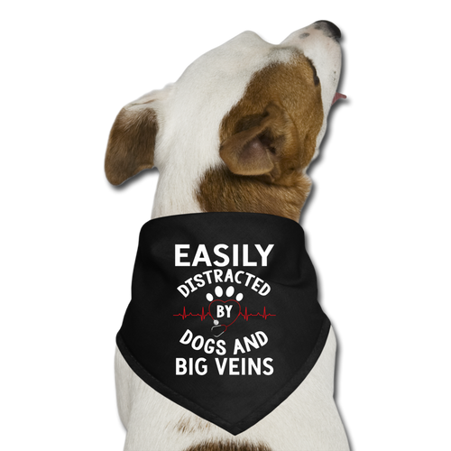 Distracted by dogs and big veins Dog Bandana