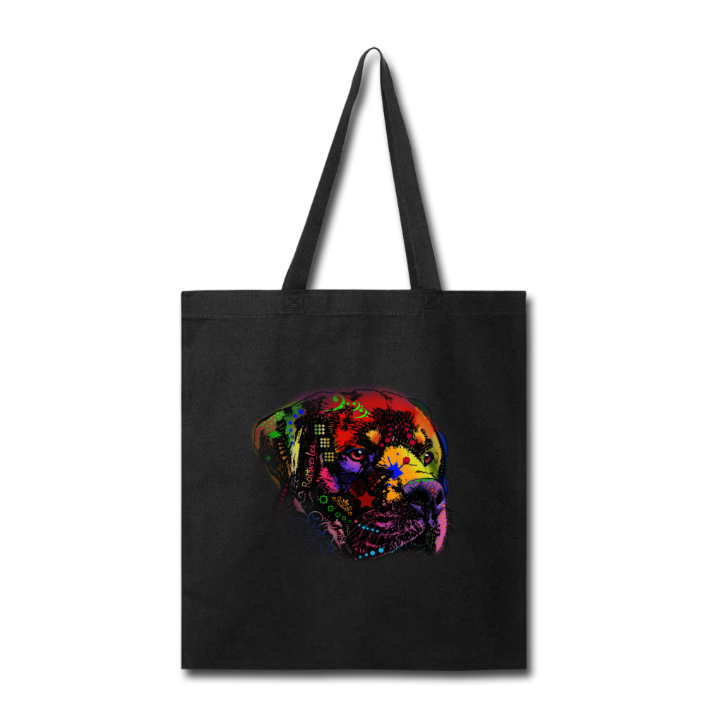 Hand Painted Rotweiler Tote Bag