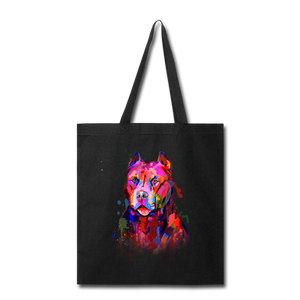 Hand Painted Pitbull Tote Bag