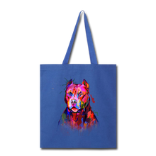 Load image into Gallery viewer, Hand Painted Pitbull Tote Bag