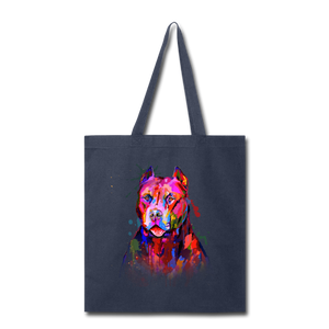 Hand Painted Pitbull Tote Bag