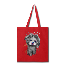Load image into Gallery viewer, Hand Painted Shih_Tzu Tote Bag
