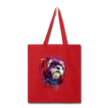 Load image into Gallery viewer, hand painted Shih_Tzu Tote Bag