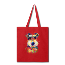 Load image into Gallery viewer, hand Painted Schnauzer Tote Bag