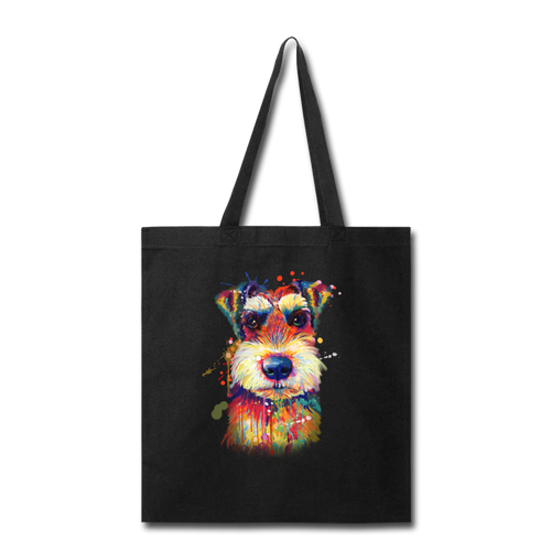 hand Painted Schnauzer Tote Bag