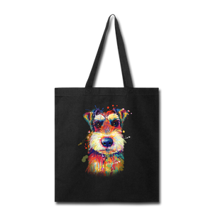 hand Painted Schnauzer Tote Bag