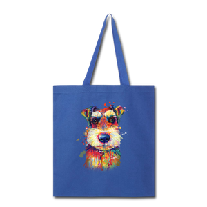 hand Painted Schnauzer Tote Bag