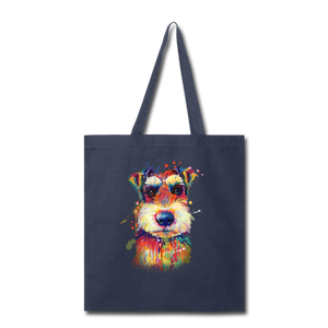 hand Painted Schnauzer Tote Bag