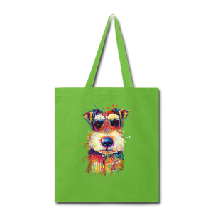 hand Painted Schnauzer Tote Bag