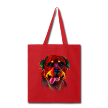 Load image into Gallery viewer, hand painted rottweiler Tote Bag
