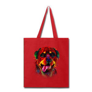 hand painted rottweiler Tote Bag