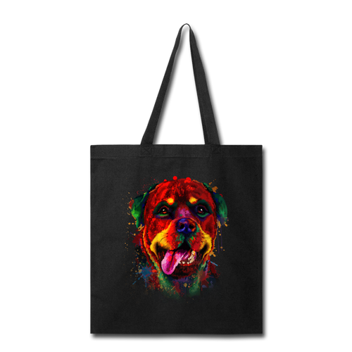 hand painted rottweiler Tote Bag