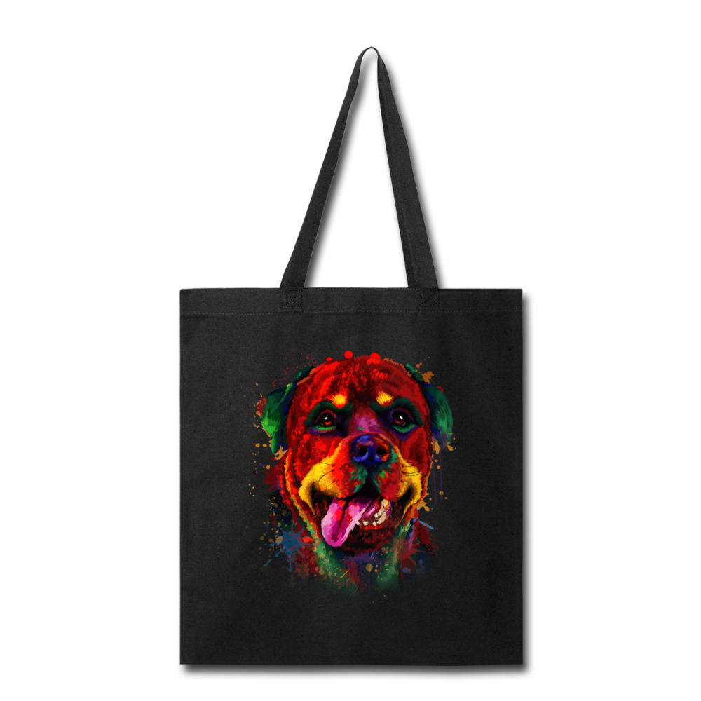 hand painted rottweiler Tote Bag