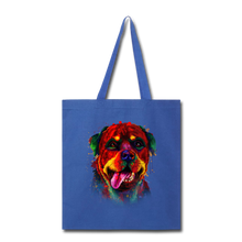Load image into Gallery viewer, hand painted rottweiler Tote Bag
