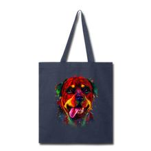 Load image into Gallery viewer, hand painted rottweiler Tote Bag