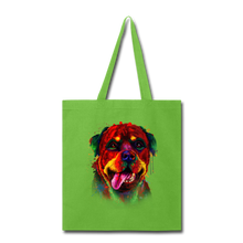 Load image into Gallery viewer, hand painted rottweiler Tote Bag