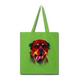 hand painted rottweiler Tote Bag