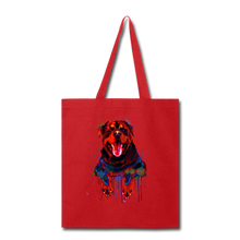 Load image into Gallery viewer, Hand painted rottweiler Tote Bag